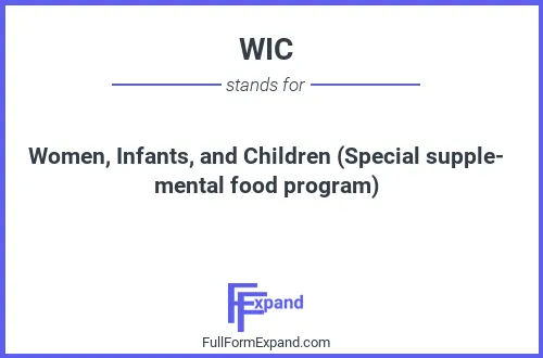 Full form of WIC