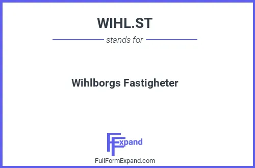 Full form of WIHL.ST