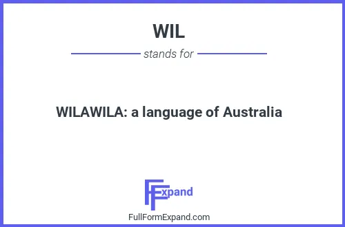 Full form of WIL
