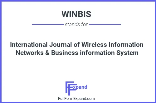 Full form of WINBIS