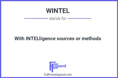 Full form of WINTEL