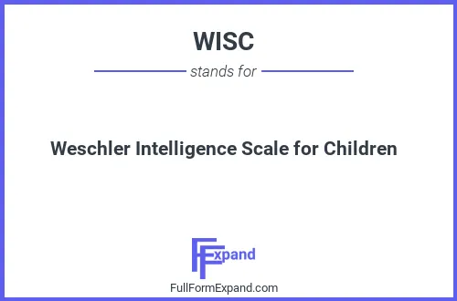Full form of WISC