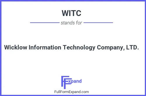 Full form of WITC