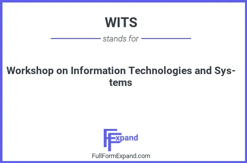 Full form of WITS