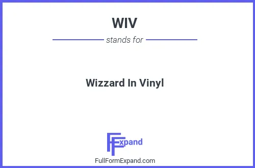Full form of WIV