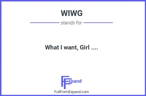 Full form of WIWG