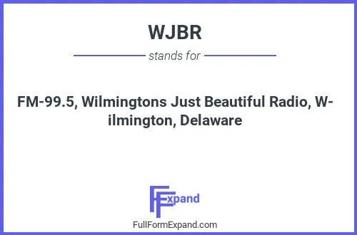 Full form of WJBR