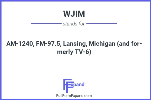 Full form of WJIM