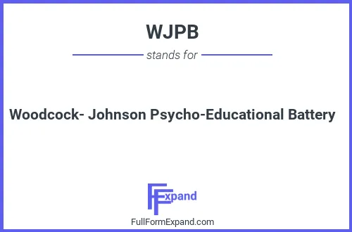 Full form of WJPB