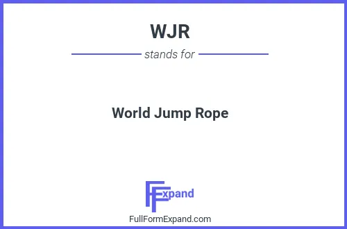 Full form of WJR