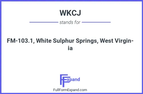 Full form of WKCJ
