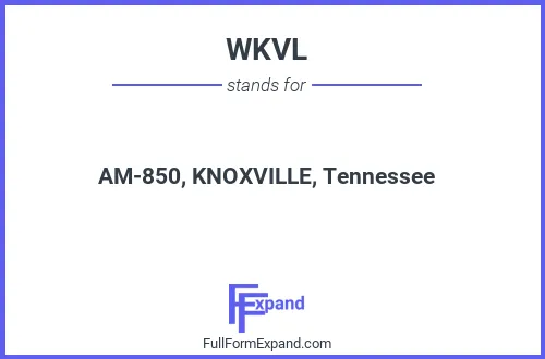 Full form of WKVL