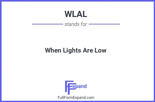 Full form of WLAL