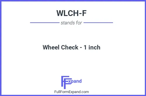 Full form of WLCH-F