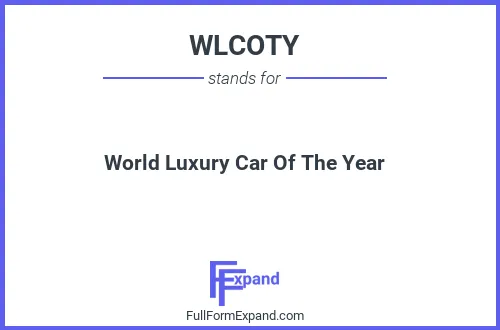 Full form of WLCOTY