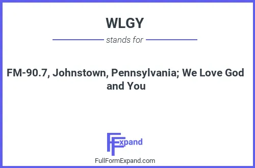 Full form of WLGY