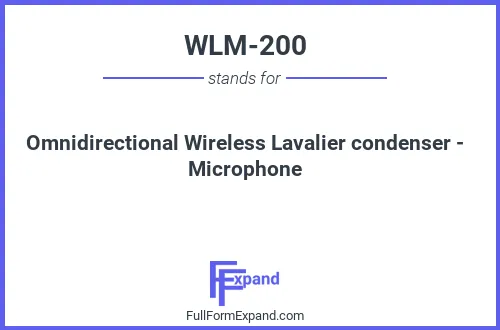 Full form of WLM-200