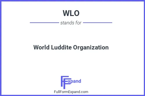 Full form of WLO