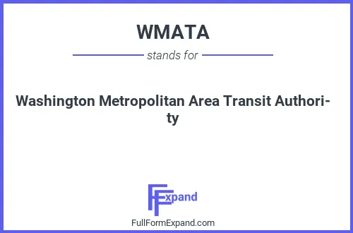 Full form of WMATA