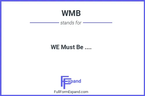 Full form of WMB