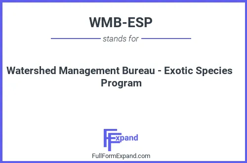Full form of WMB-ESP