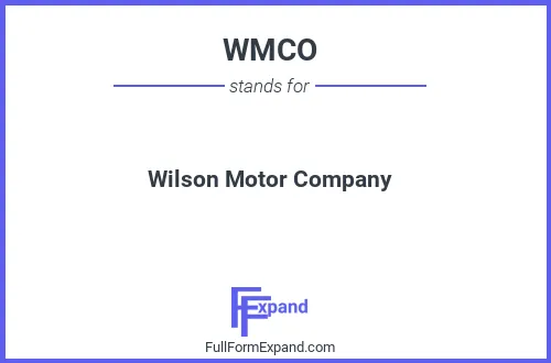 Full form of WMCO