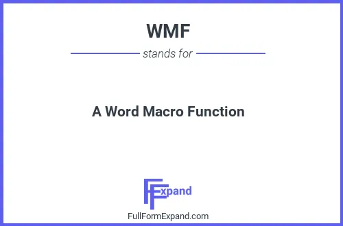 Full form of WMF