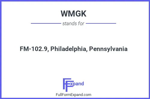 Full form of WMGK