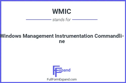 Full form of WMIC