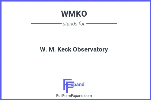Full form of WMKO