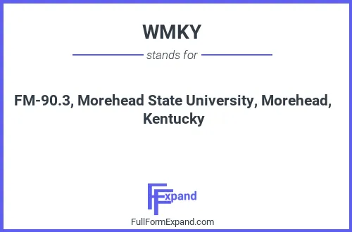 Full form of WMKY