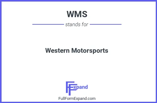 Full form of WMS