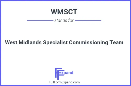 Full form of WMSCT