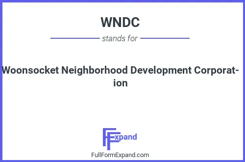 Full form of WNDC
