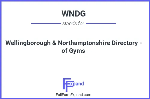 Full form of WNDG
