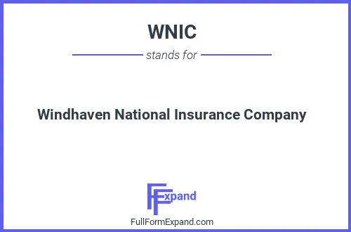 Full form of WNIC