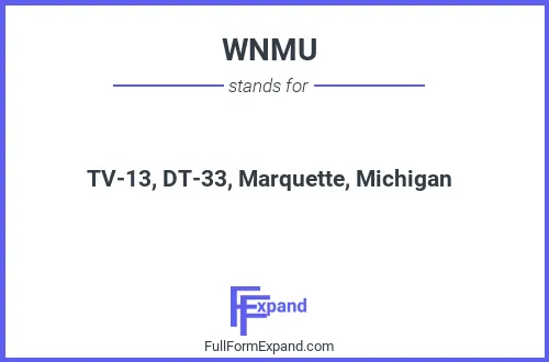 Full form of WNMU