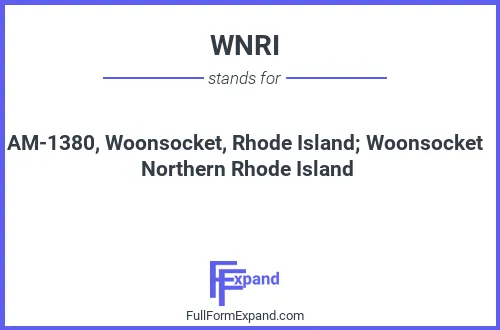Full form of WNRI