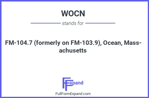 Full form of WOCN