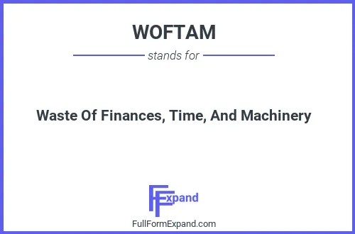 Full form of WOFTAM