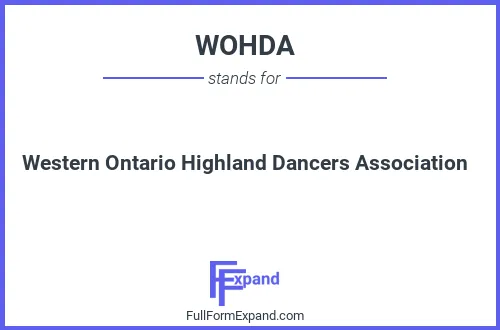 Full form of WOHDA