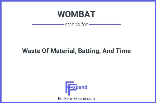 Full form of WOMBAT