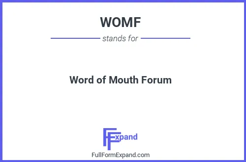 Full form of WOMF