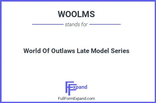 Full form of WOOLMS