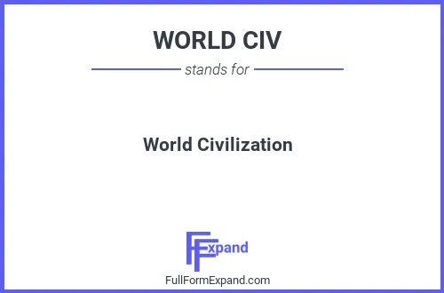 Full form of WORLD CIV