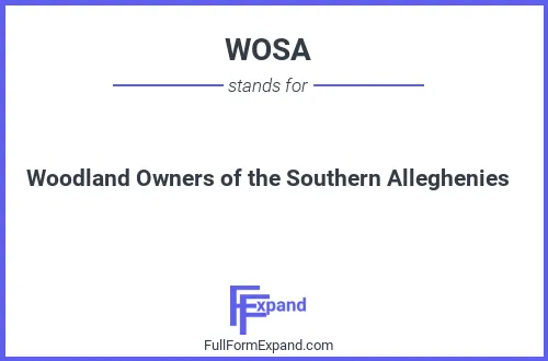 Full form of WOSA