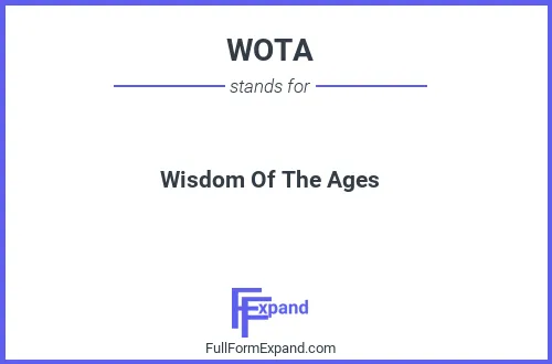 Full form of WOTA
