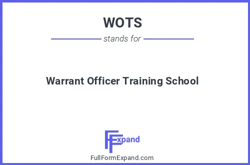 Full form of WOTS