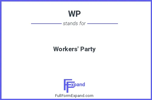 Full form of WP