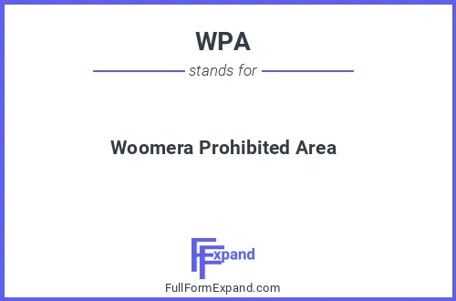 Full form of WPA